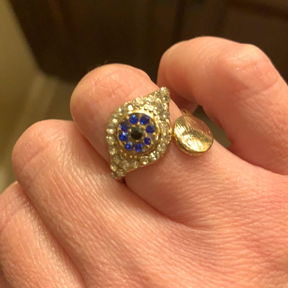 Evil Eye Adjustable Ring - image 1